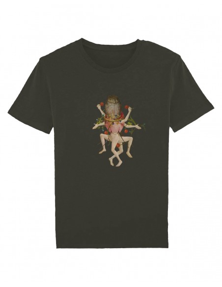 Camiseta "El jardín de las Delicias" (detalle búho)