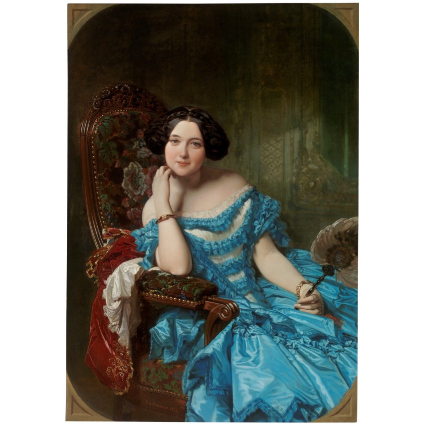 "Amalia de Llano y Dotres, condesa de Vilches" Fan "Amalia de Llano y Dotres, condesa de Vilches" Fan