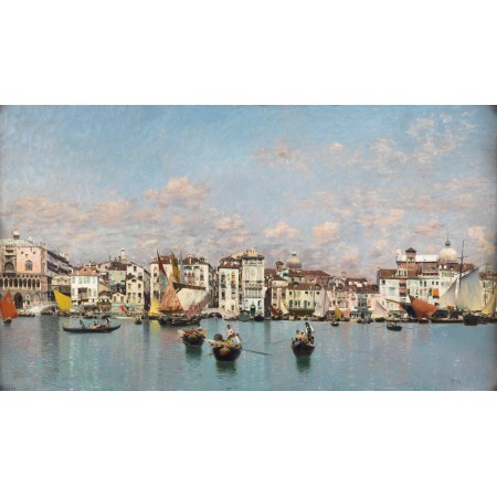 Bandeja "La Riva degli Schiavoni en Venecia"