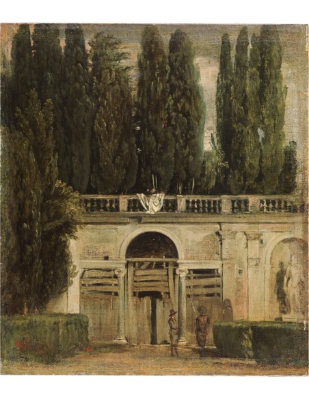 "View of the Gardens of the Villa Medici, Rome" Tako