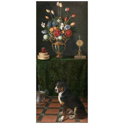 "Still Life with Flower Jar and Dog" Tablemat