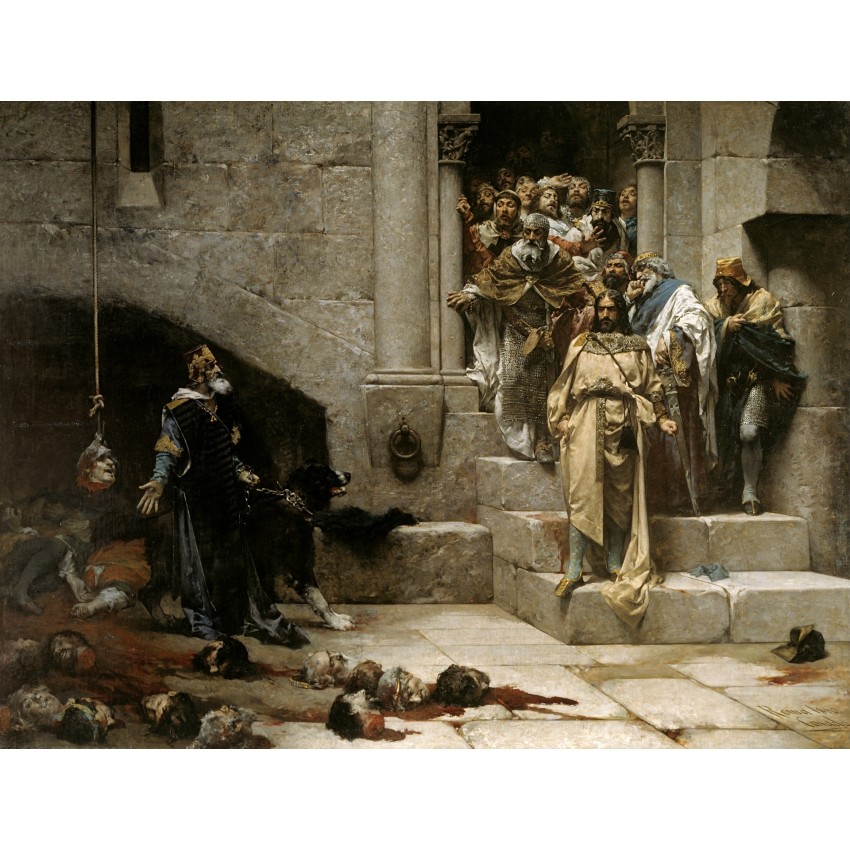 Lámina "La leyenda del rey Monje"