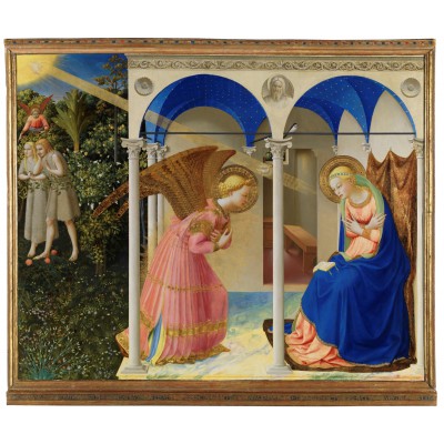"The Annunciation" silk toiletry bag "The Annunciation" silk toiletry bag