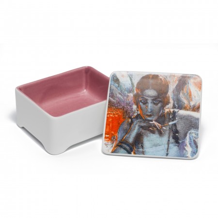 Caja de porcelana "Falenas" 