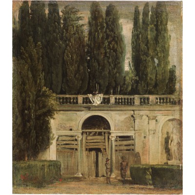 Cuaderno Vista del jardín de la Villa Medici en Roma