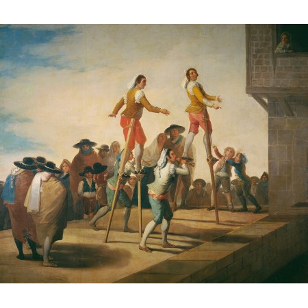 Abanico "Los zancos" 