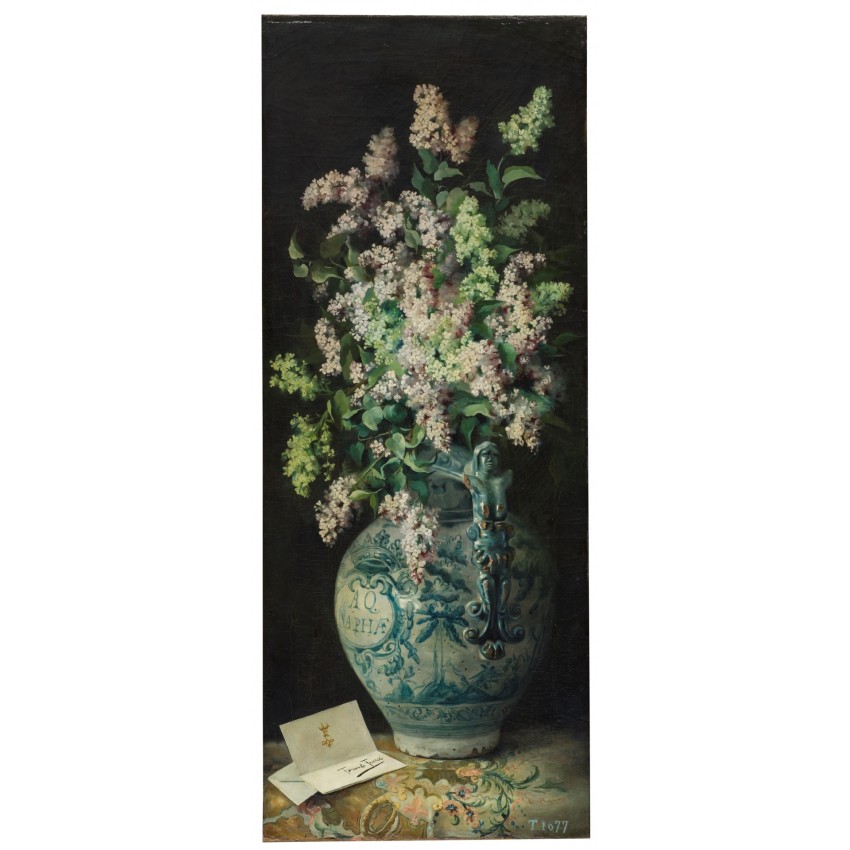 "Vase of Lilacs" Pocket Mirror