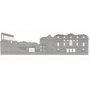 Imán metálico silueta Prado