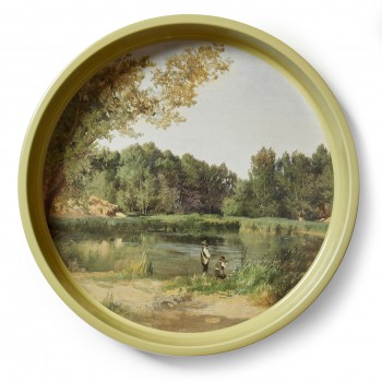 "Lagoon Landscape" metallic...