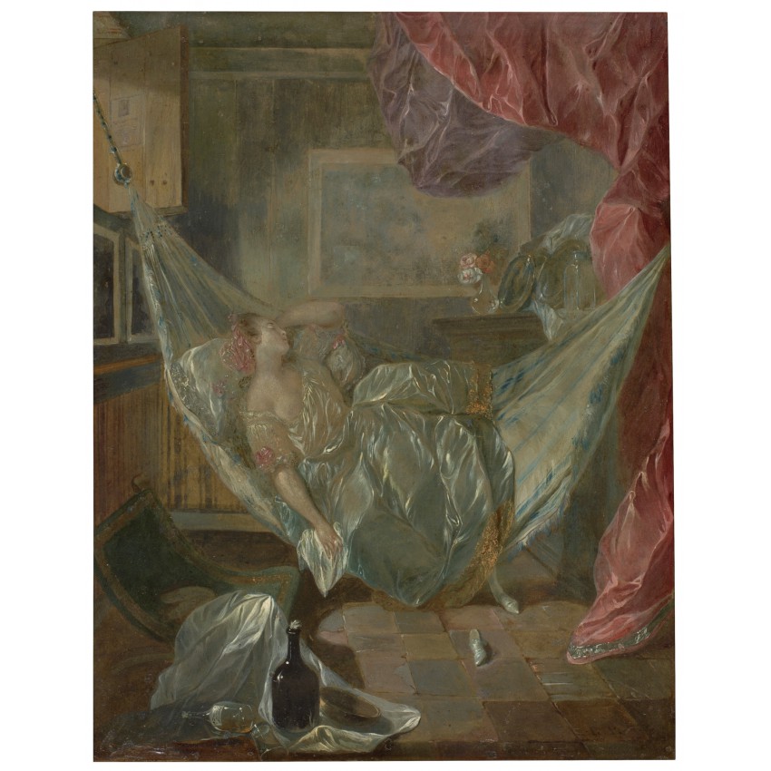 "Young Woman asleep in a Hammock" folder "Young Woman asleep in a Hammock" folder