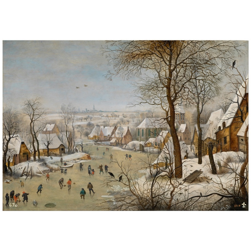 Christmas "Snowy landscape with...