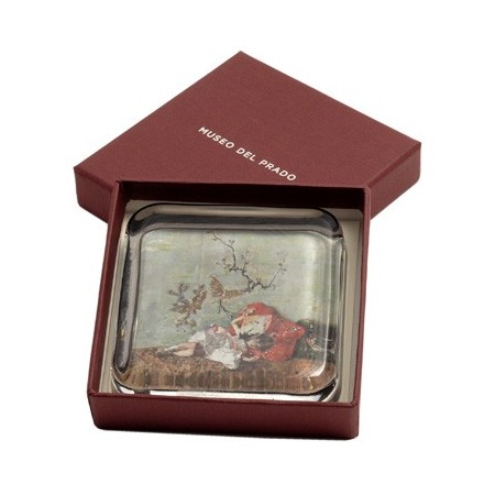 Pisapapeles "Los hijos del pintor, María Luisa y Mariano, en el salón japonés"