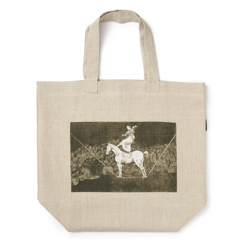 "Punctual folly" linen bag