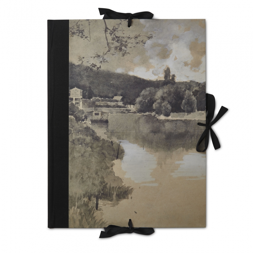 "View of Pontoise" drawing folder "View of Pontoise" drawing folder