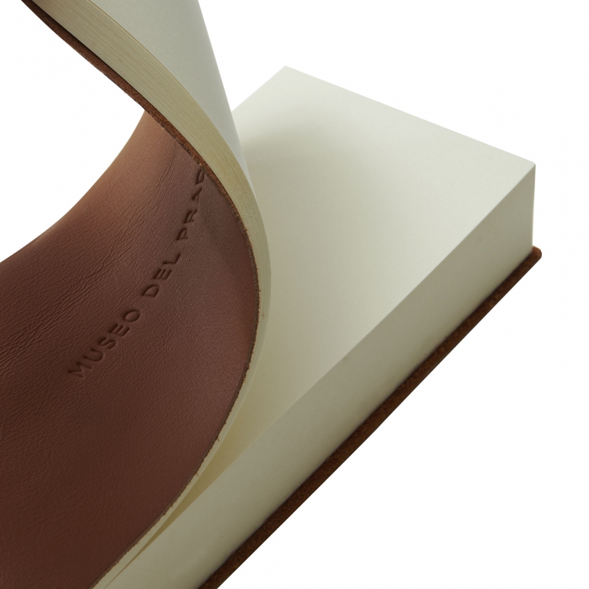 Elongated leather notepad