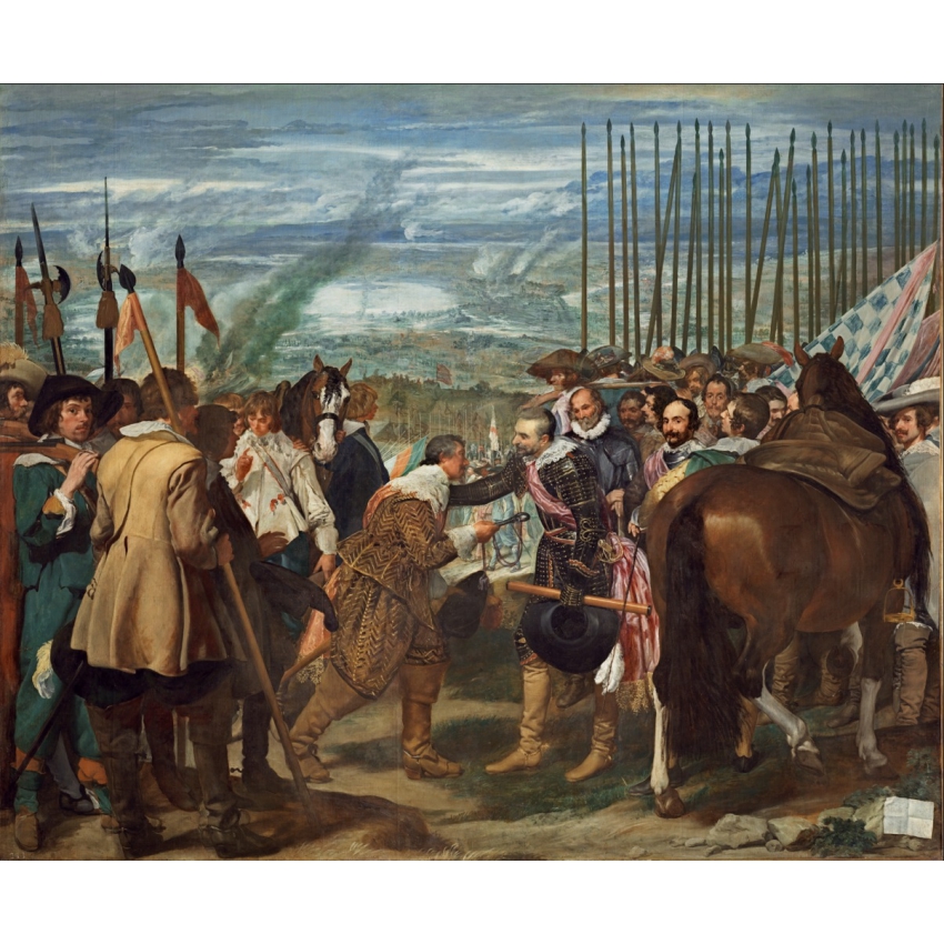 "The Surrender of Breda" puzzle postcard