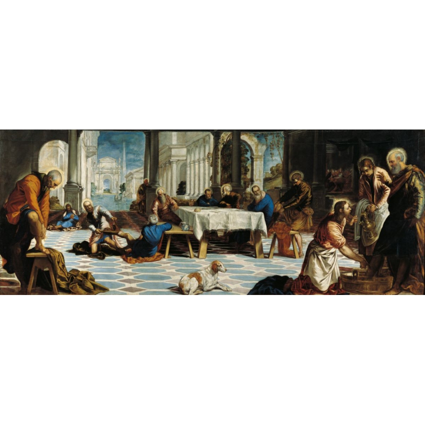 Postal puzzle "El lavatorio"