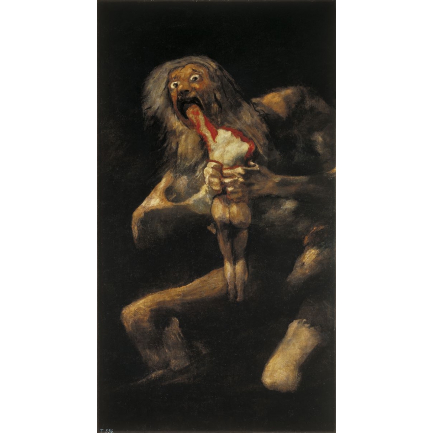 "Saturn devouring one of his sons"... "Saturn devouring one of his sons"...