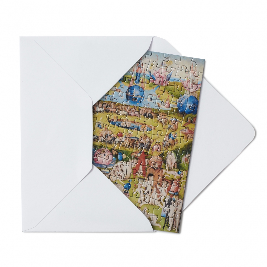 Postal puzzle "El jardín de las...