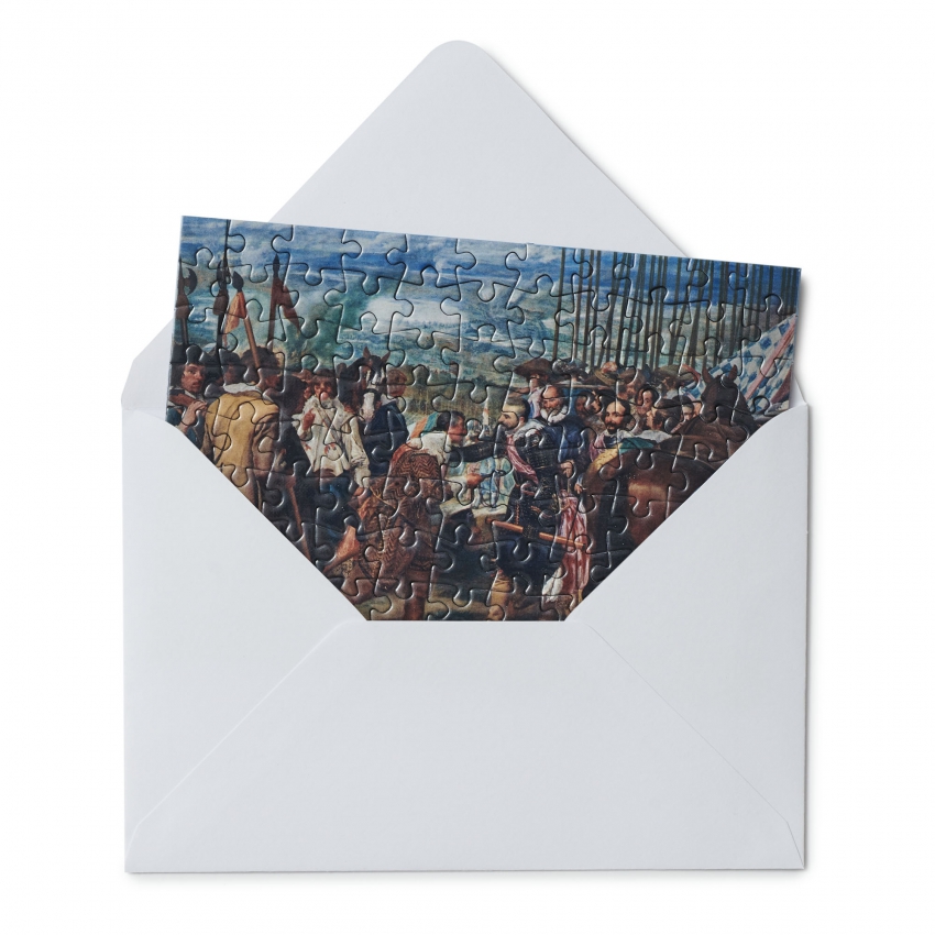 Postal puzzle "Las lanzas"