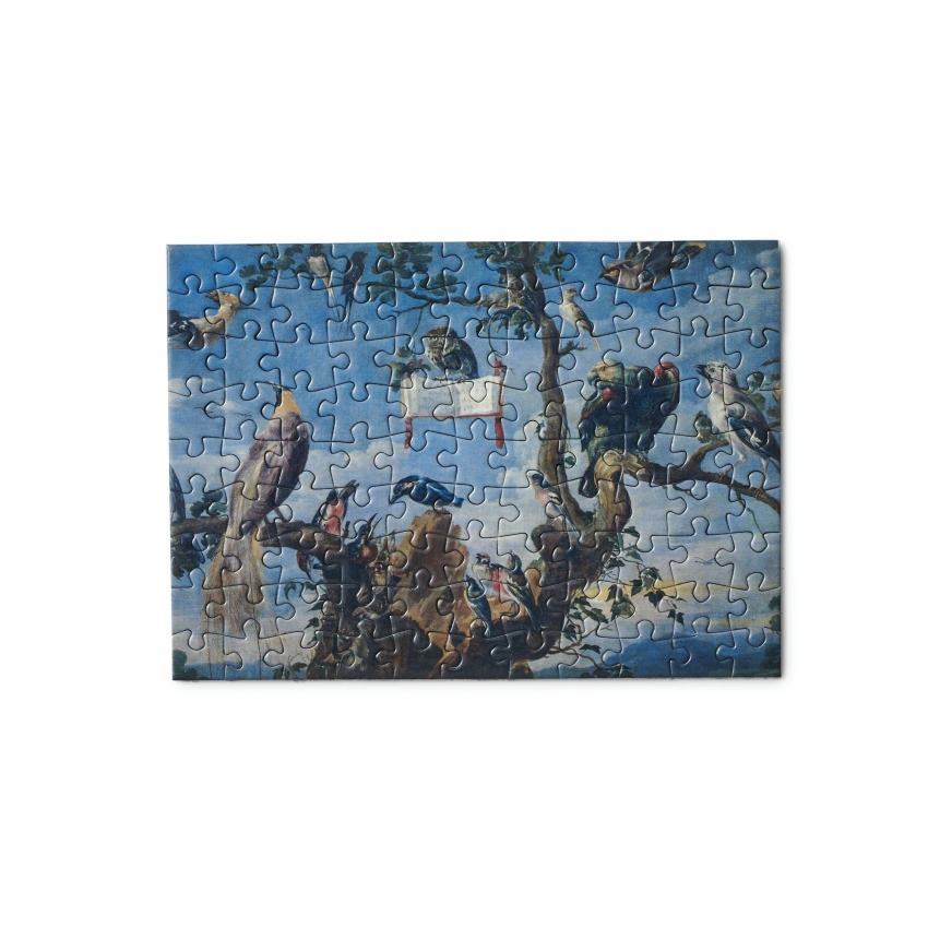 Postal puzzle "Concierto de aves"