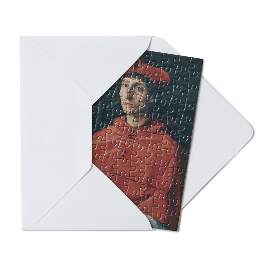 Postal puzzle "El Cardenal"