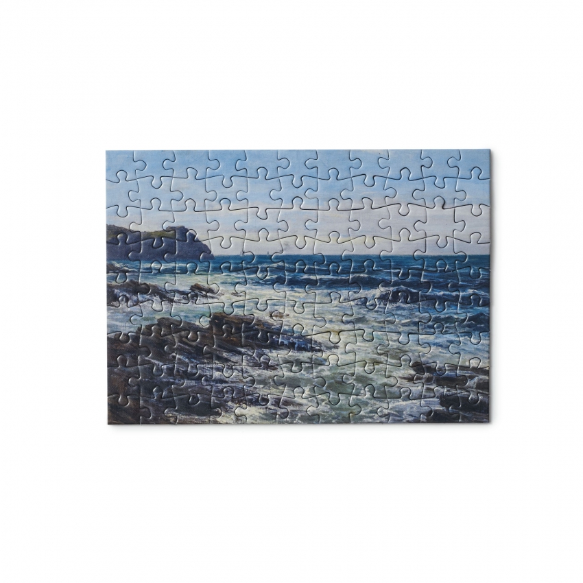 "Cliffs (Guéthary)" puzzle postcard