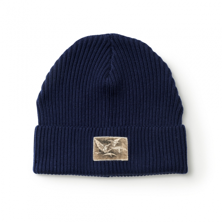 Gorro de lana "Modo de volar" azul Gorro de lana "Modo de volar" azul