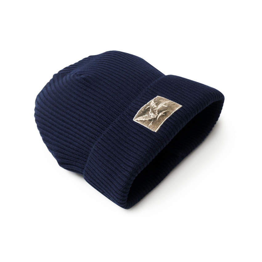 Gorro de lana "Modo de volar" azul Gorro de lana "Modo de volar" azul