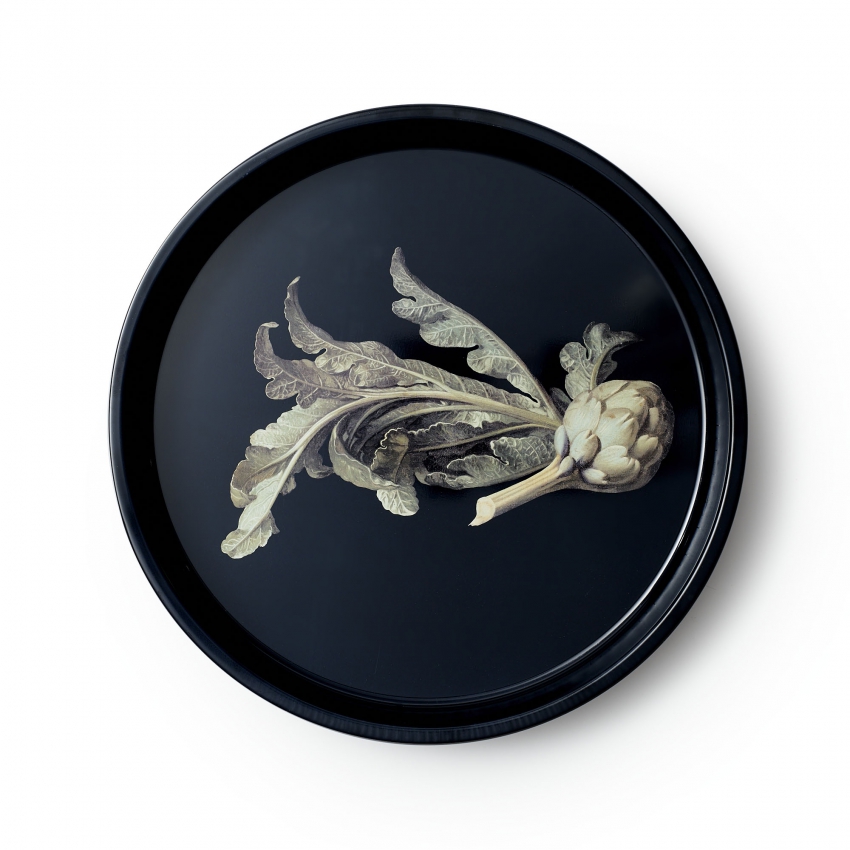 "Still life with artichockes" tray