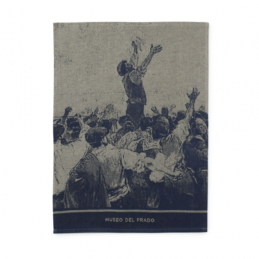 "Workers on Strike in Vizcaya" tea towel "Workers on Strike in Vizcaya" tea towel