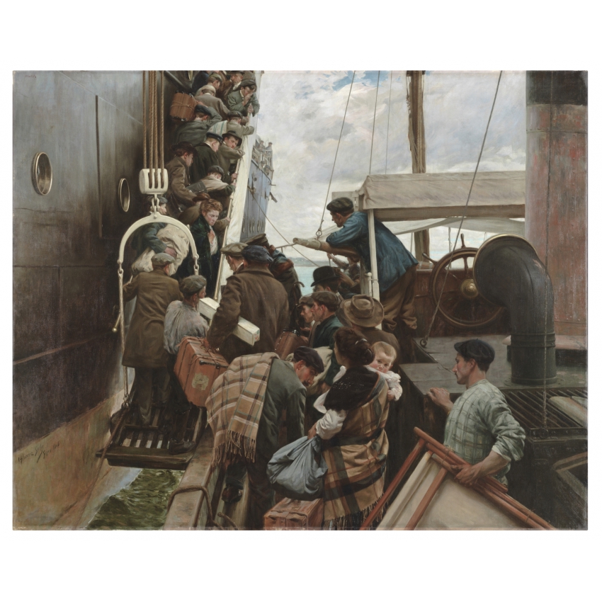 Calcetines "Emigrantes" azul