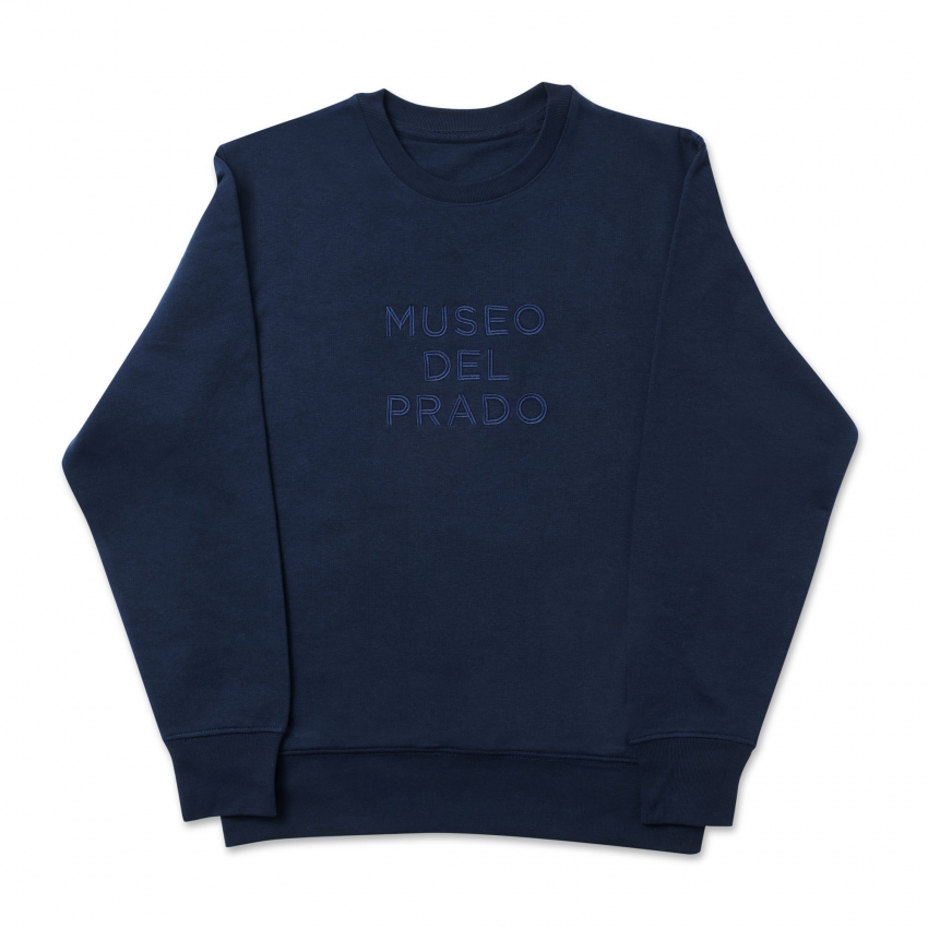 Sudadera bordada "Museo del Prado" azul Sudadera bordada "Museo del Prado" azul