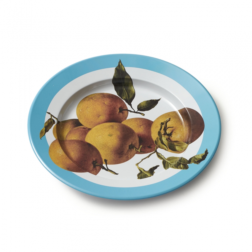 "Still Life with Oranges" tin plate