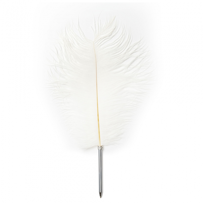 Bolígrafo pluma DARSE LA MANO blanco