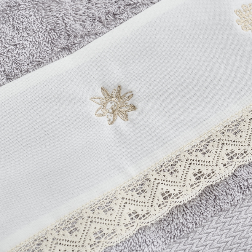 "Hand in Hand" embroidered towel "Hand in Hand" embroidered towel