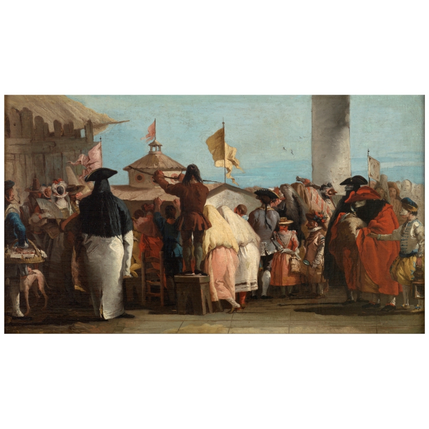 "Maskers at the Mondo Nuovo"... "Maskers at the Mondo Nuovo"...