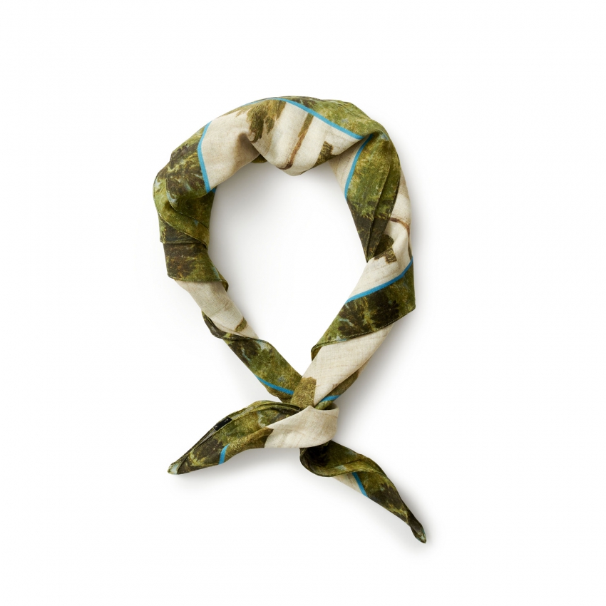 Veronese details silk scarf