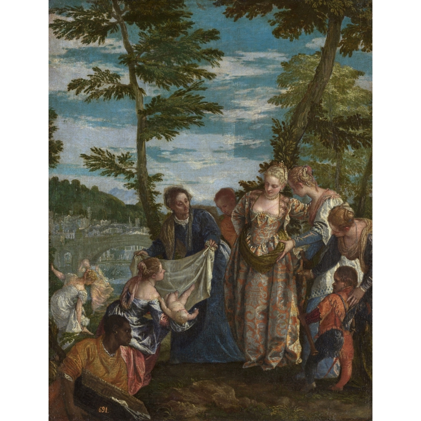 “The Finding of Moses” cotton bag