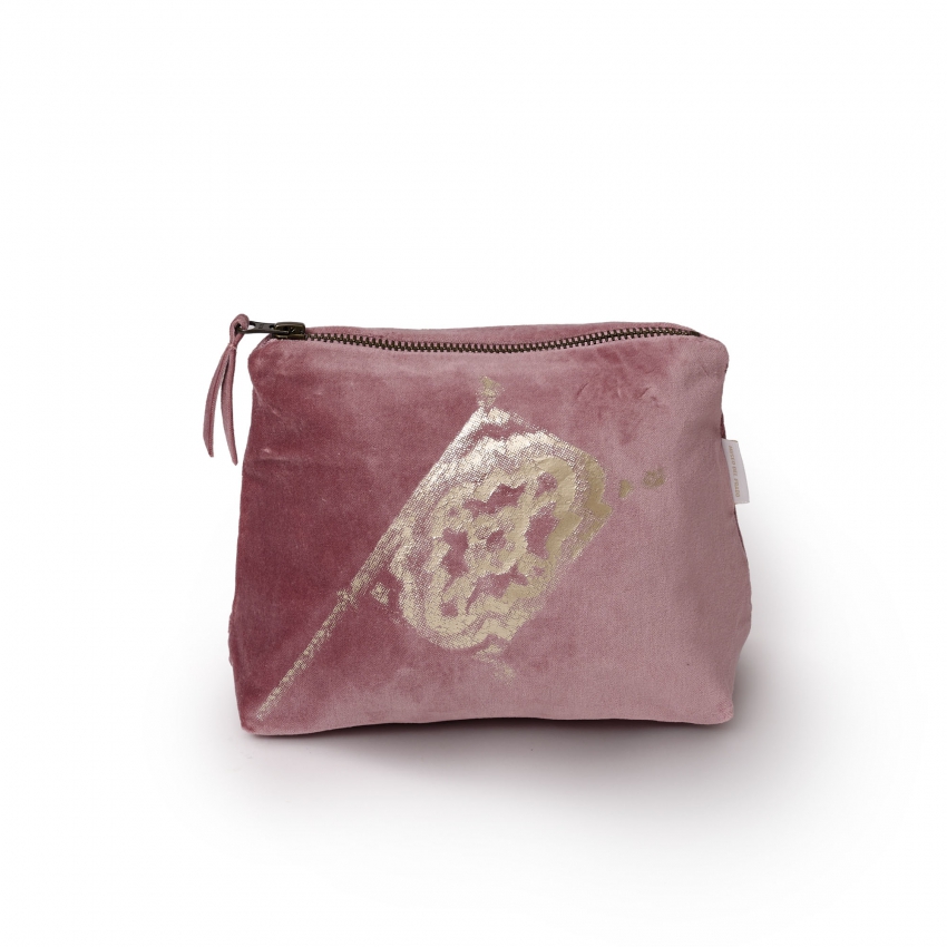 "Venus and Adonis" velvet toiletry bag