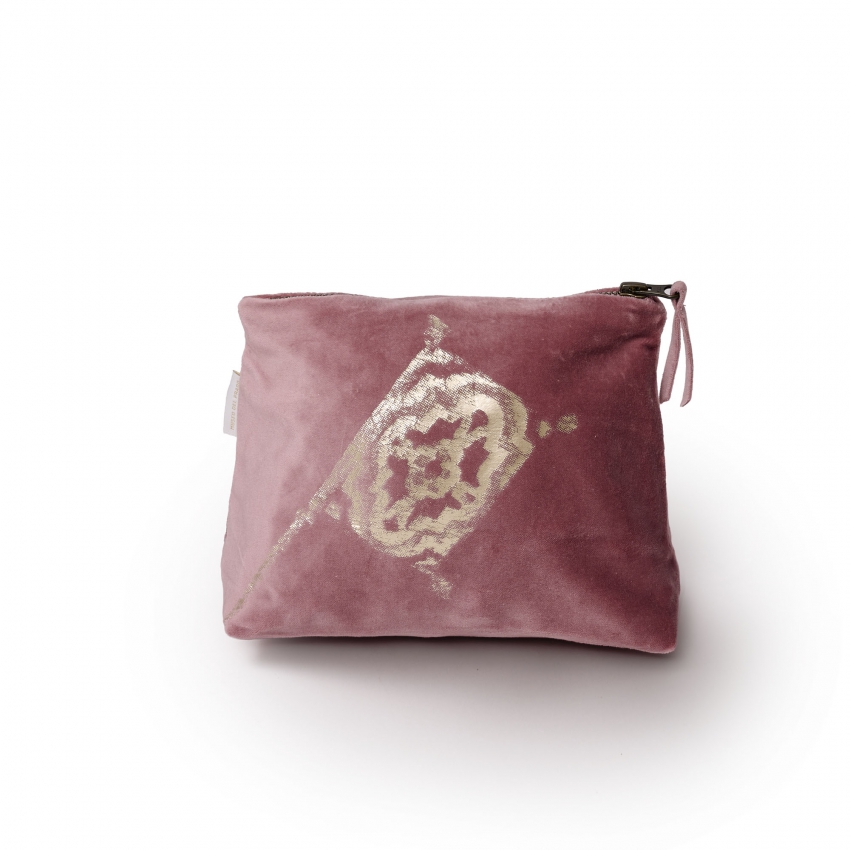 "Venus and Adonis" velvet toiletry bag