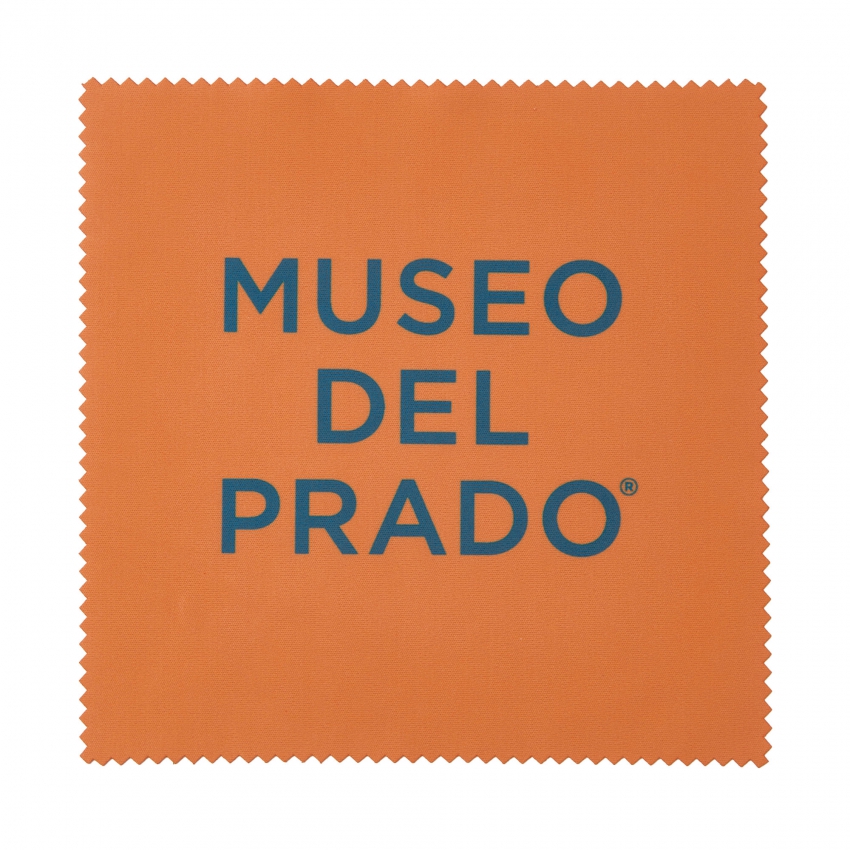 "Museo del Prado" orange cleaning cloth