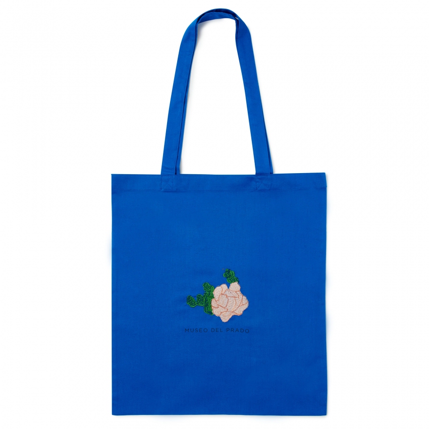 Bolsa azul Guadalupe diseño Flor Bolsa azul Guadalupe diseño Flor