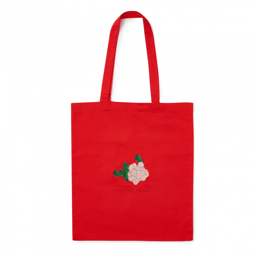 Guadalupe red bag with flower design