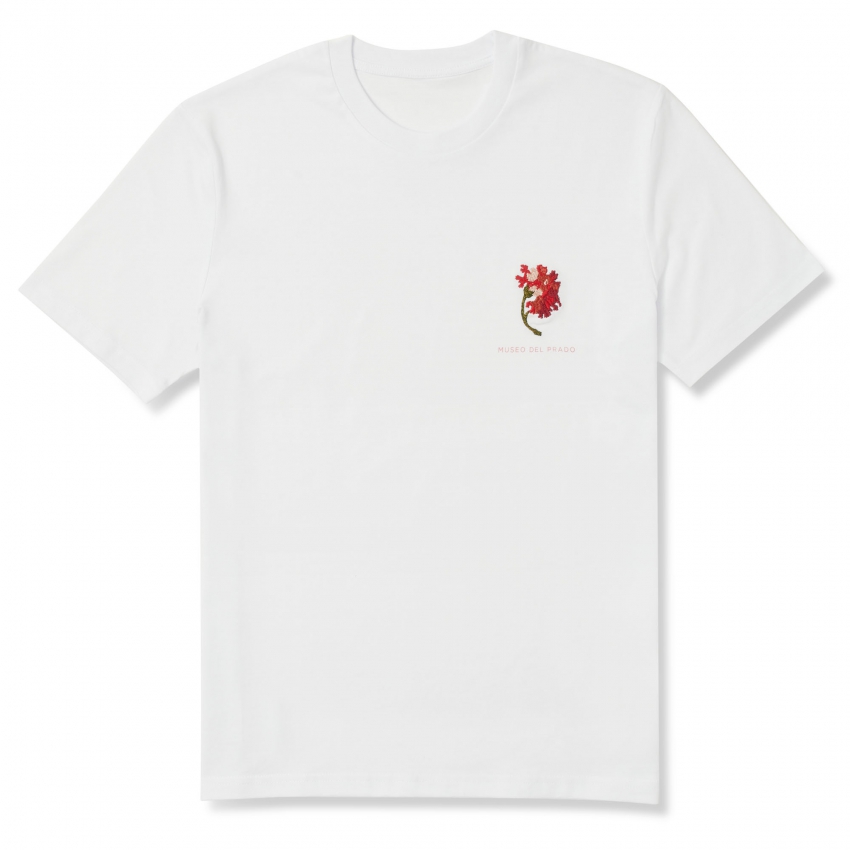 Camiseta Guadalupe Flor blanco