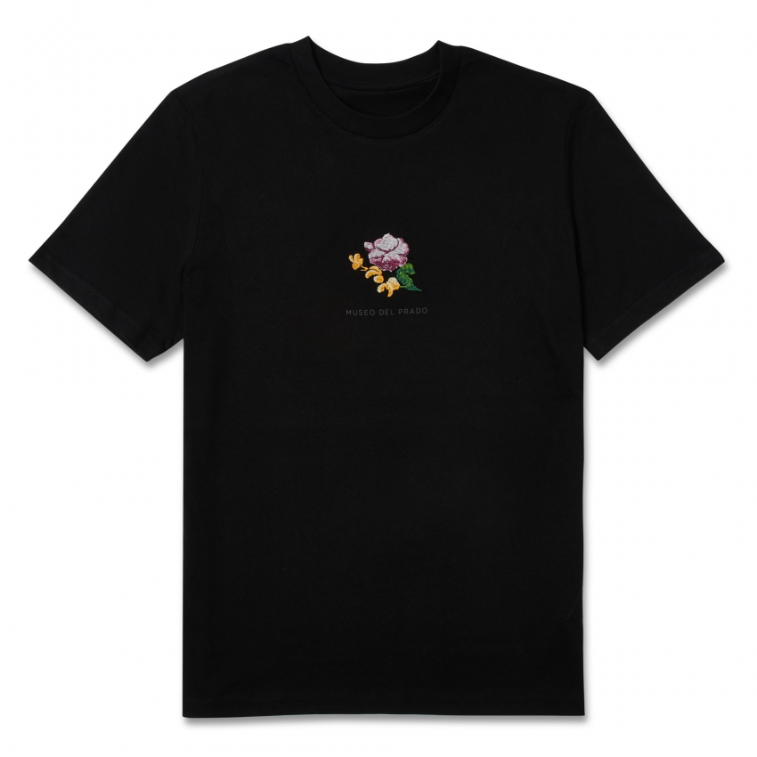 Camiseta Guadalupe Flor negro