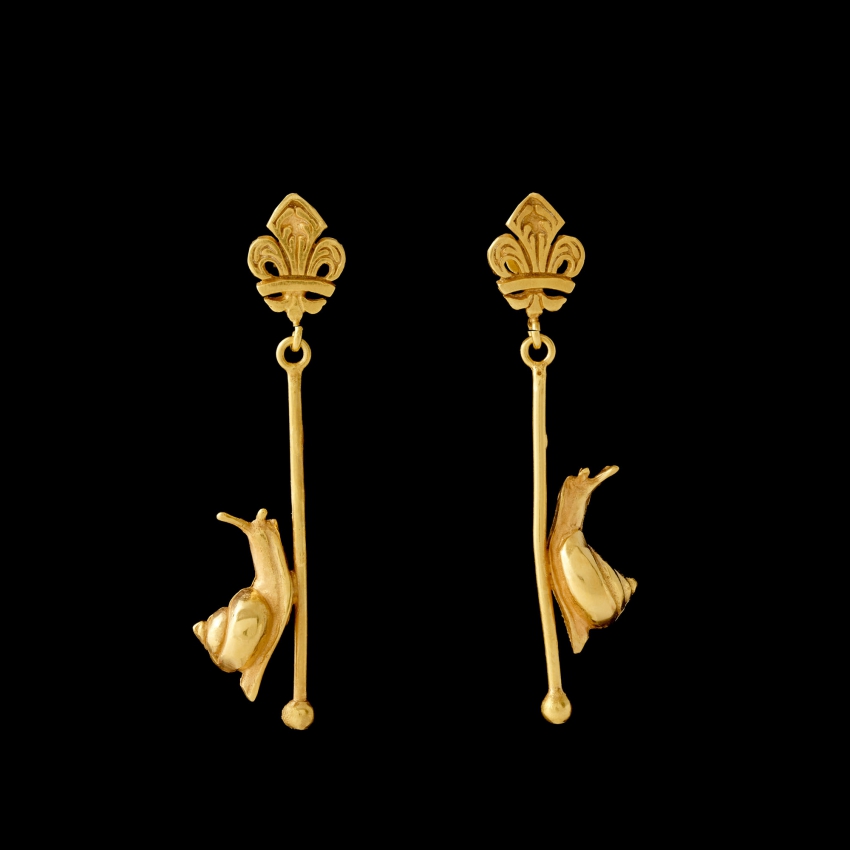Snail Earrings “Dauphin's Treasure...