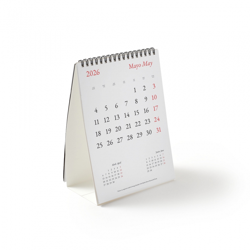 Calendario de sobremesa 2026 "Prado...