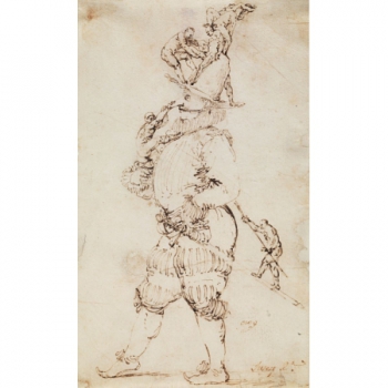 Caballero con hombrecillos