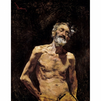 Viejo desnudo al sol